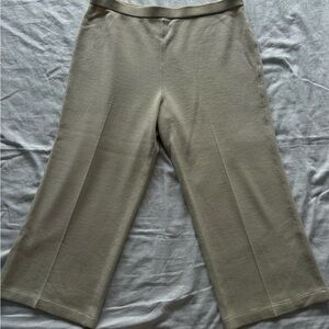 Luxury Vintage St. John Collection Santana Knit Pants, Cream